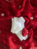 Valentine Red Tissue Saree