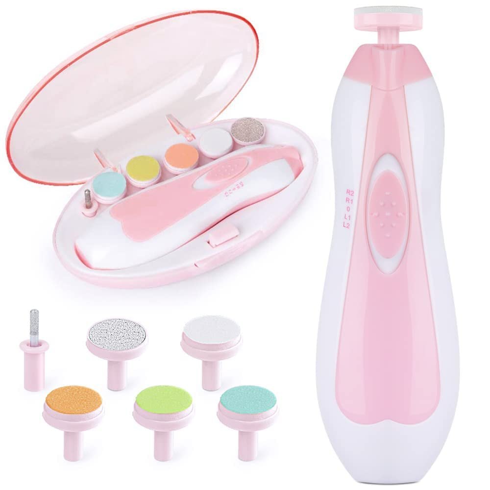 Electric Baby Nail Trimmer – 6-in-1 Gentle Nail Care Kit