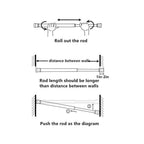 Drill-Free Multifunctional Adjustable Tension Rod