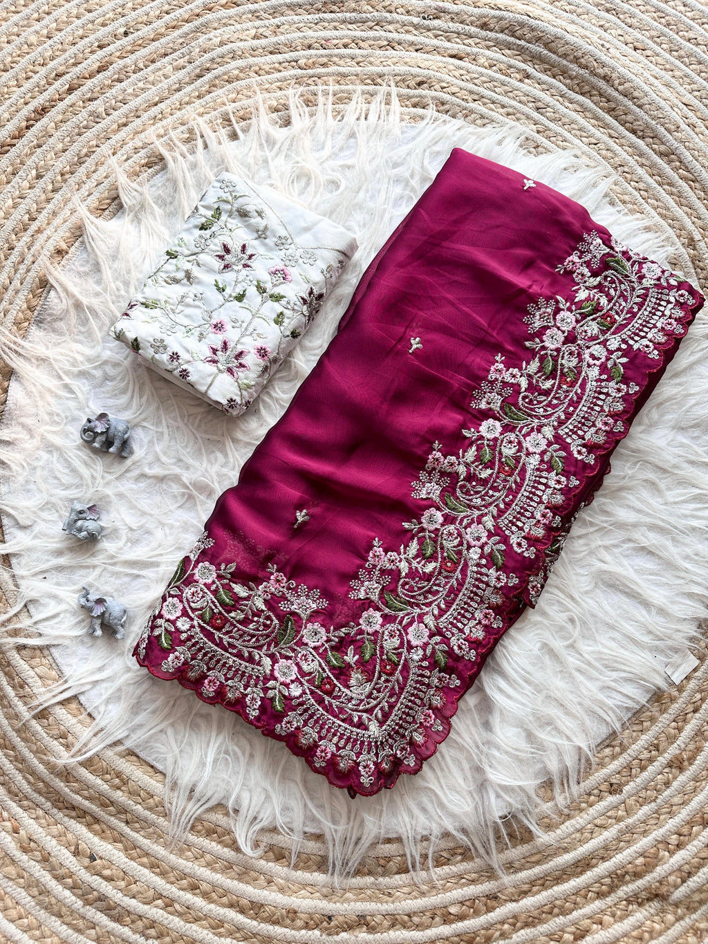 Reba Embroidered Saree