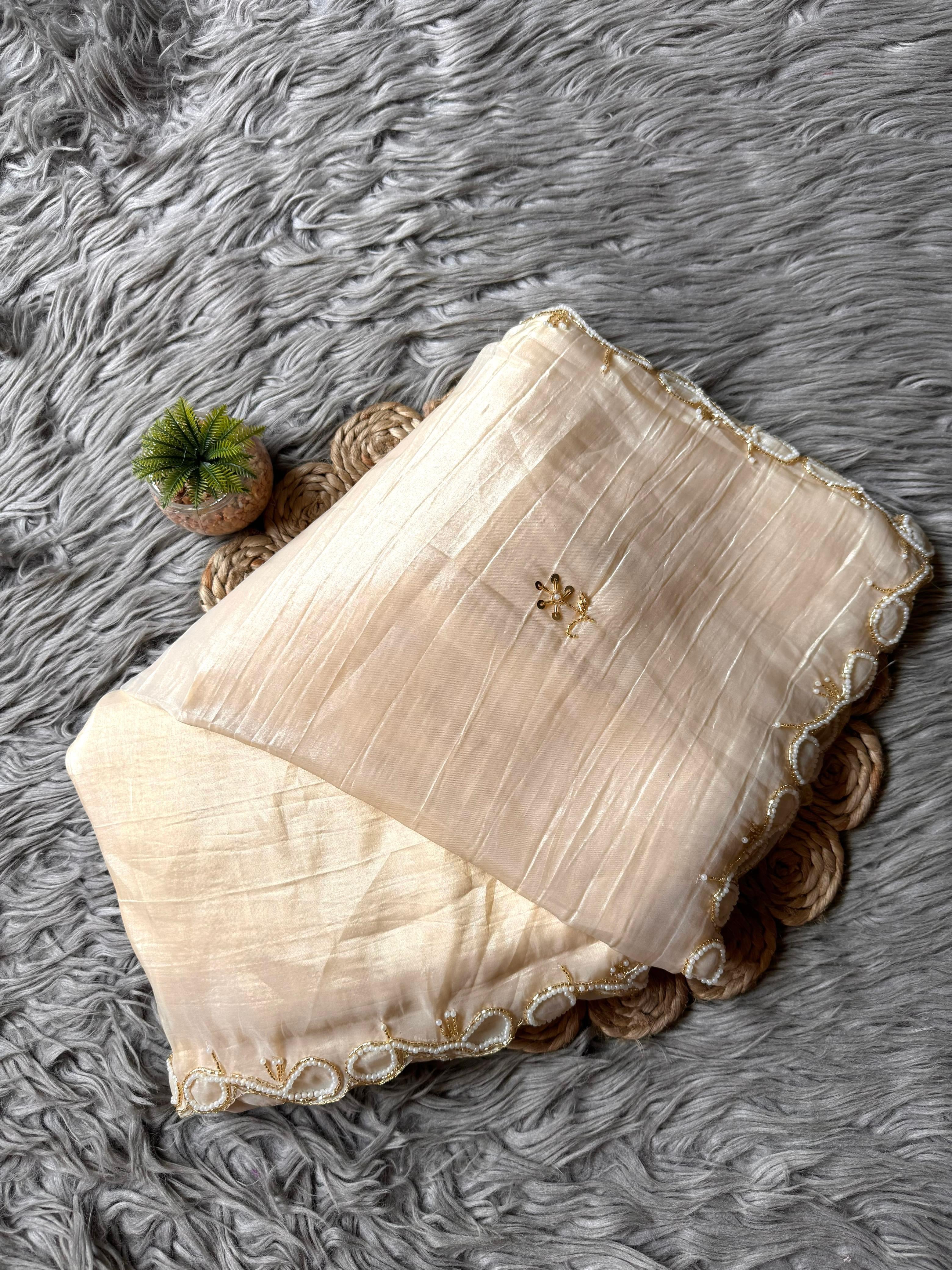 Chanda Ivory Saree
