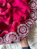 Panchi Safed Saree