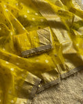 Maharani Yellow Banarasi Saree