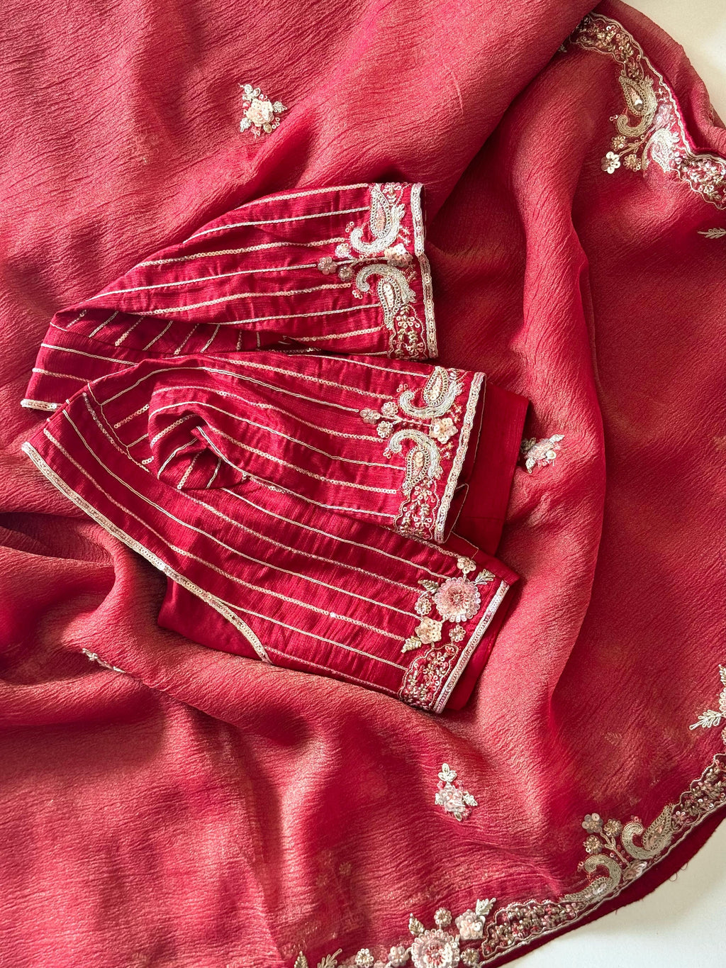 Naveli Red  Saree