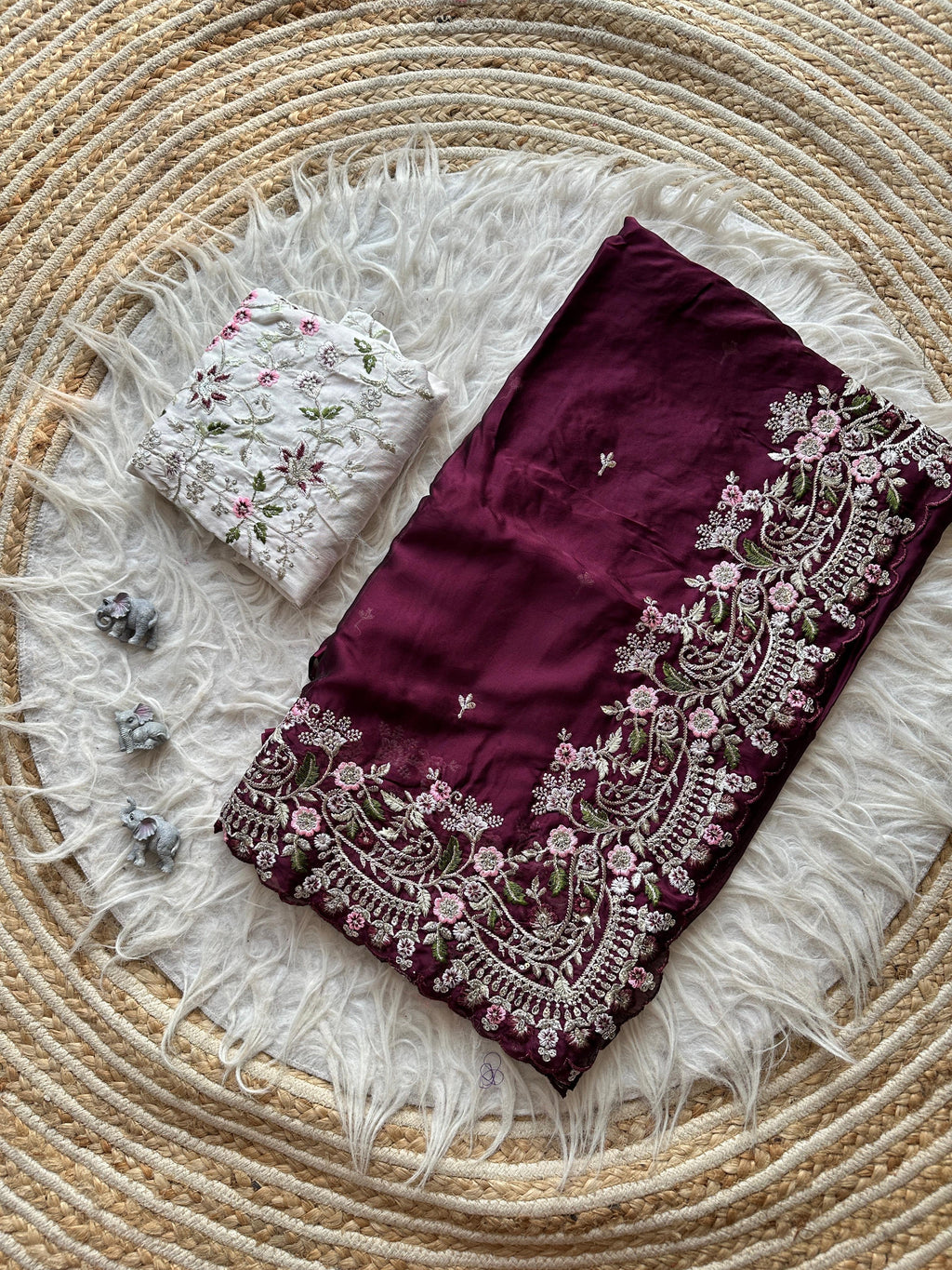 Reba Embroidered Saree