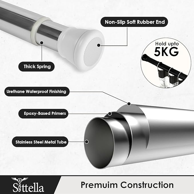 Drill-Free Multifunctional Adjustable Tension Rod