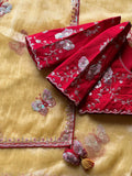 Pankhuri Ivory Embellished Saree