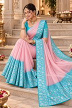 Rich Pallu Banarasi Silk Saree with All-Over Jacquard Work