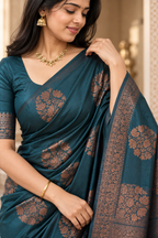 Art Silk Zari Woven Saree with Running Blouse
