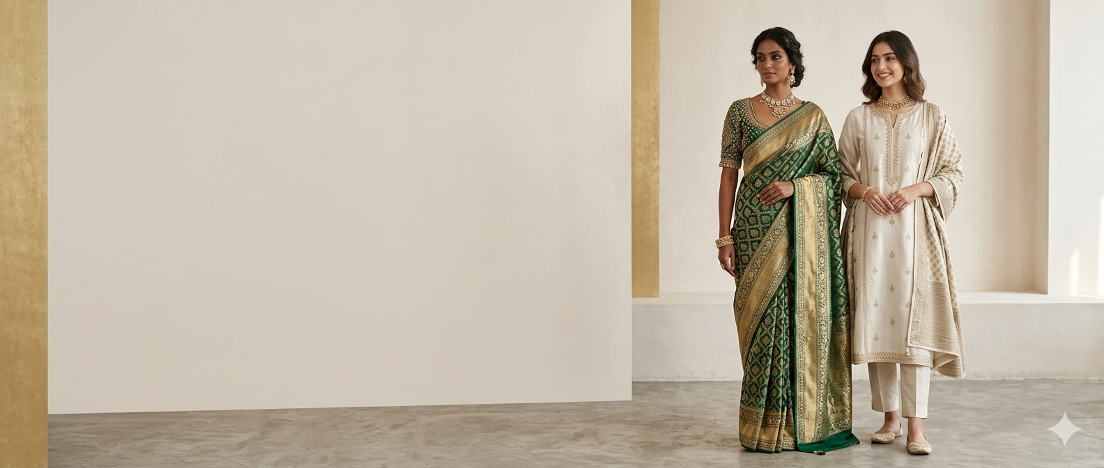 Women's Embroidered Kurti Set
