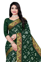 Women's Cotton Bandhani saree
